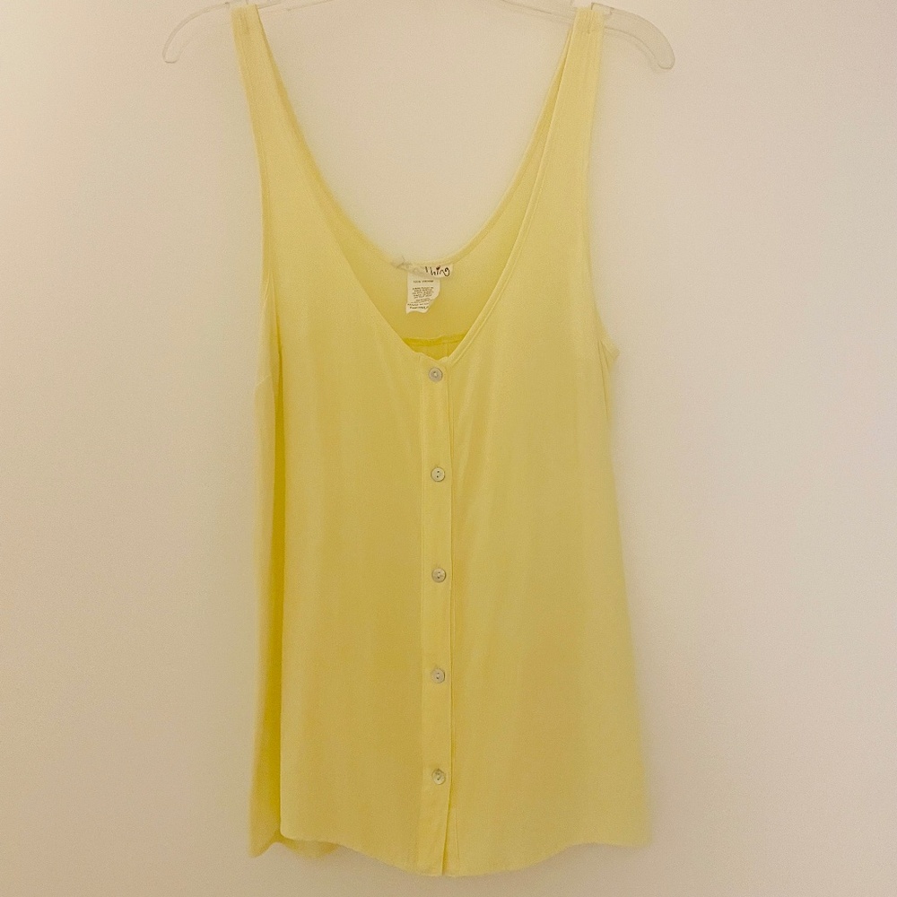 One Clothing Soft Yellow Button-up Top